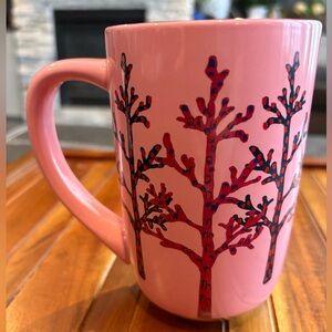 Davids Tea Nordic Mug Branches Pink Mirrored Finish Preowned Like New